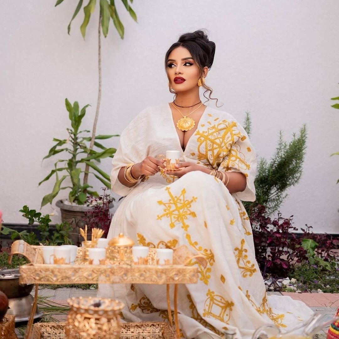 Exquisite Habesha Kemis Ethiopian Wedding Habesha Dress For Any Occasion Zuria Modern Traditional Ethiopian Dress ሀበሻ ቀሚስ ሀበሻ ልብስ