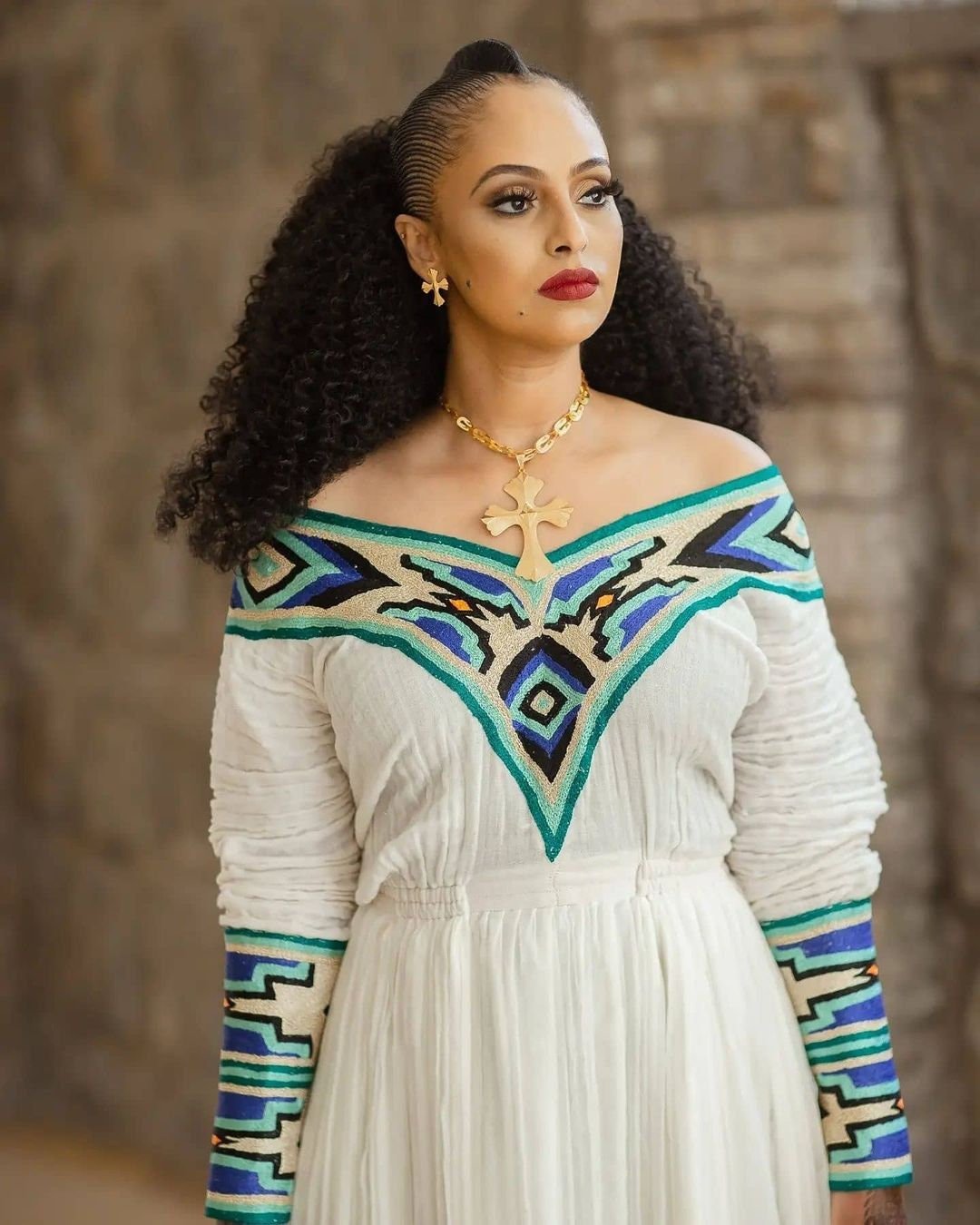 Exquisite Habesha Kemis Modern Ethiopian Habesha Dress Zuria Beautiful Traditional Ethiopian Dress tilf ሀበሻ ቀሚስ ሀበሻ ልብስ