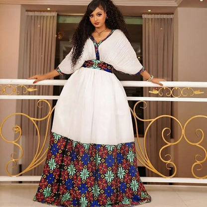 Handwoven Habesha Dress Beautiful Ethiopian Dress Habesha Kemis Zuria Traditional Ethiopian Dress Eritrean Dress ሀበሻ ቀሚስ ሀበሻ ልብስ
