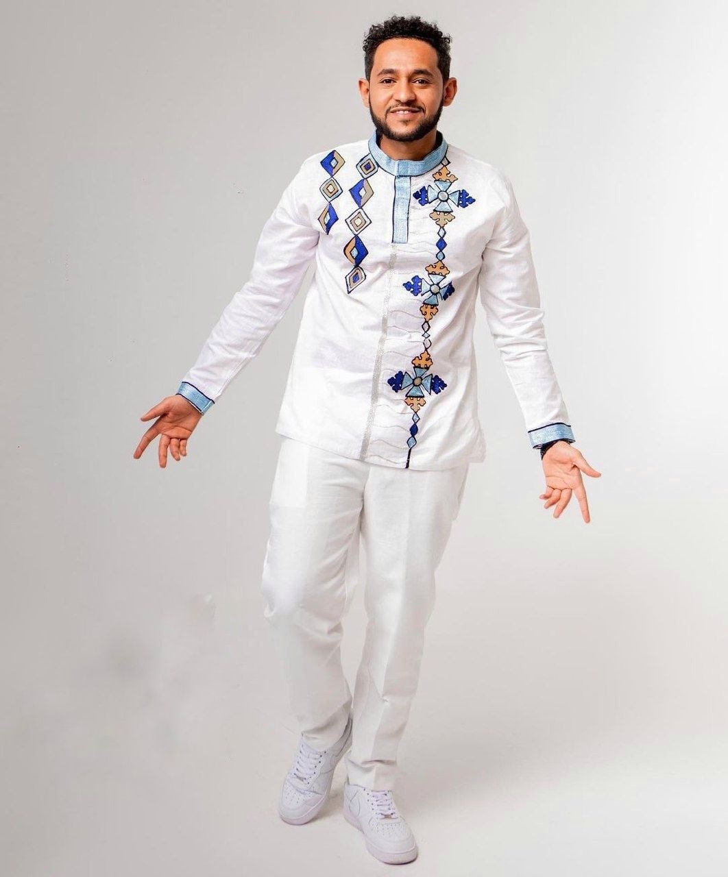 Couples' Habesha Wedding Cloth Habesha Wedding Dress Couples' Habesha Cloth Habesha Kemis Zuria Habesha Cloth for Couples ሀበሻ ቀሚስ ሀበሻ ልብስ