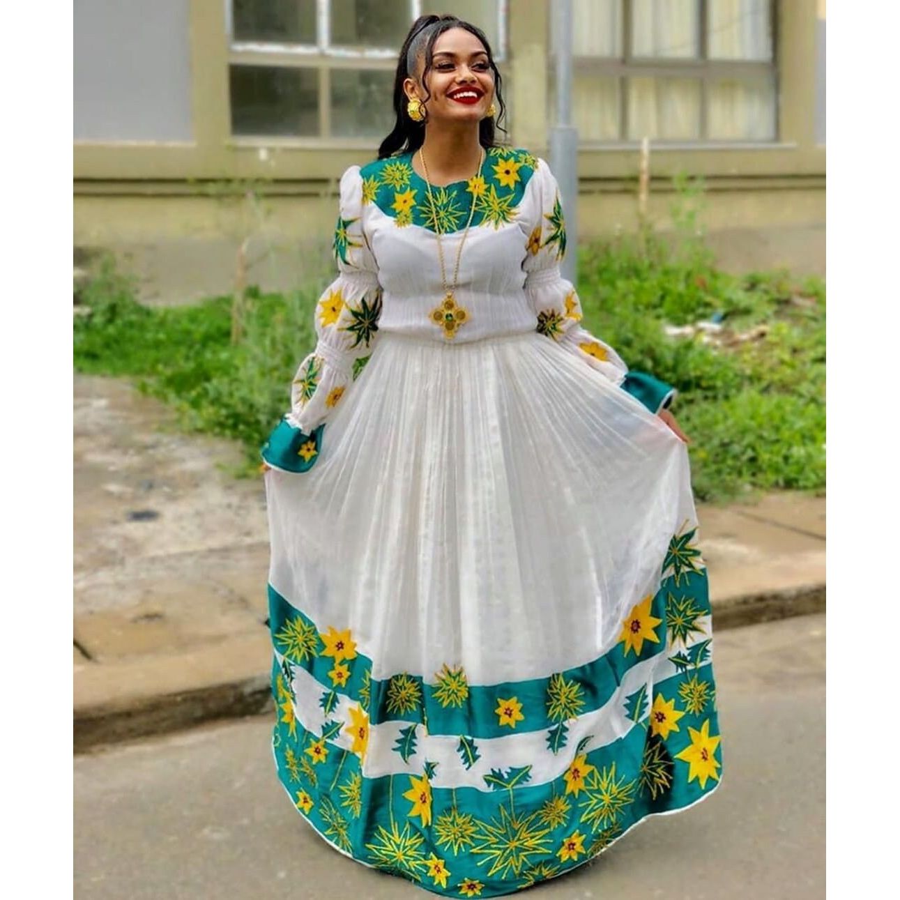 Handwoven Habesha Dress Exquisite Habesha Kemis Modern Habesha Libs Eritrean Dress ሀበሻ ቀሚስ ሀበሻ ልብስ