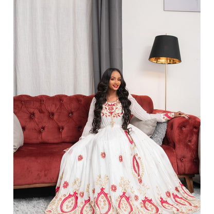 Wedding Habesha Dress Handwoven Habesha Kemis Modern Habesha Libs Eritrean Dress ሀበሻ ቀሚስ ሀበሻ ልብስ