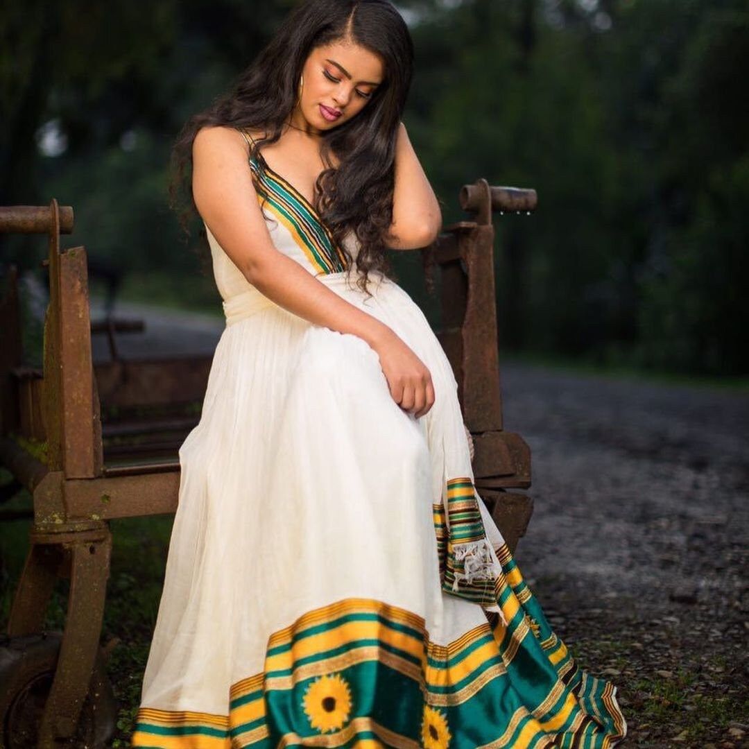 Simple Habesha Dress Handwoven Habesha Kemis Modern Habesha Libs Eritrean Dress ሀበሻ ቀሚስ ሀበሻ ልብስ