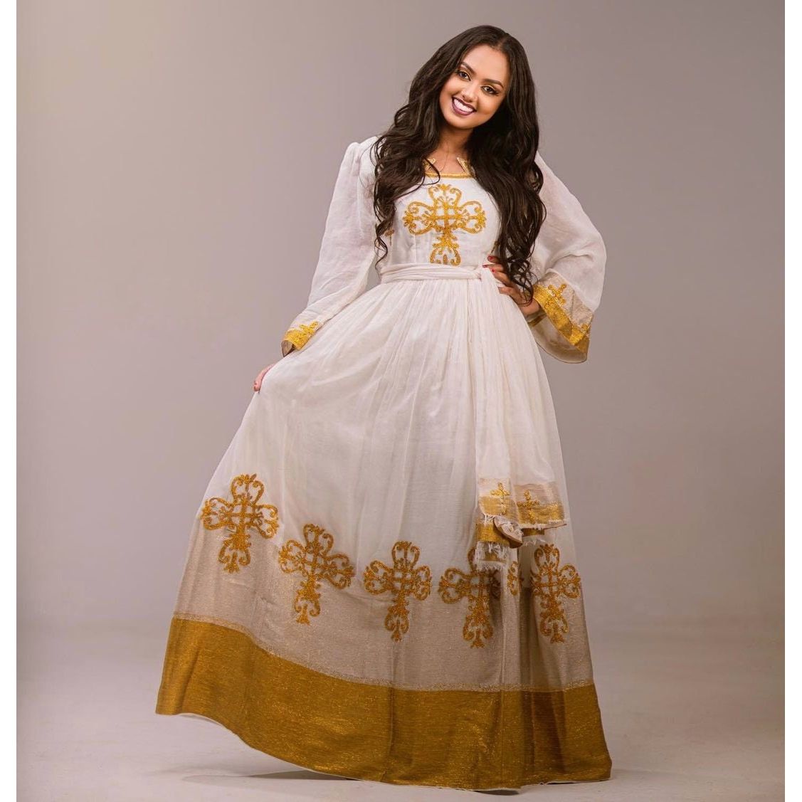 Traditional Ethiopian Dress Simple Habesha Dress Handwoven Habesha Kemis Modern Habesha Libs Eritrean Dress ሀበሻ ቀሚስ ሀበሻ ልብስ