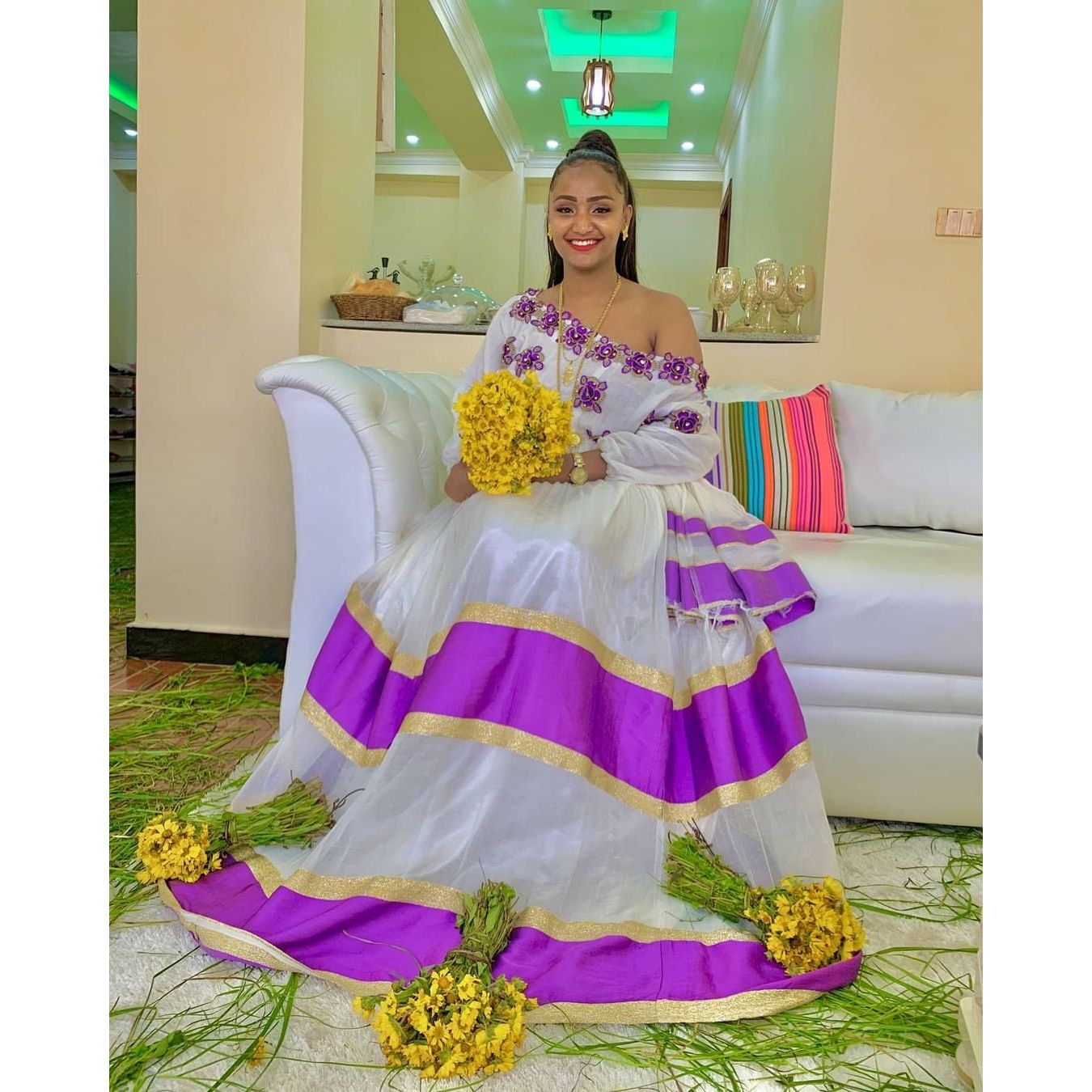Modern Habesha Dress Handwoven Habesha Kemis Modern Habesha Libs Eritrean Dress ሀበሻ ቀሚስ ሀበሻ ልብስ
