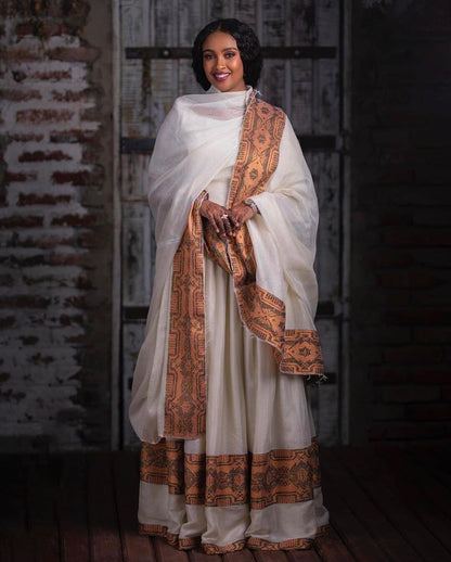 Handwoven Habesha Dress Modern Habesha Dress For Ethiopian New Year Eritrean Dress ሀበሻ ቀሚስ ሀበሻ ልብስ
