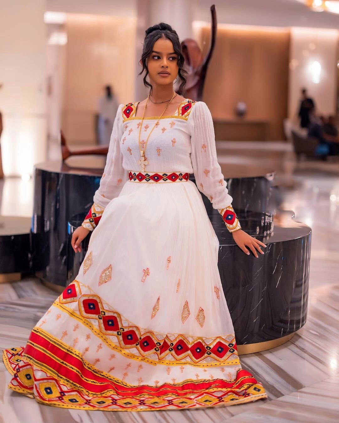 Beautiful Habesha Dress Handwoven Habesha Kemis Modern Traditional Dress Eritrean Dress ሀበሻ ቀሚስ ሀበሻ ልብስ