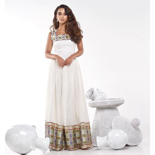 Modern Habesha Dress Handwoven Habesha Kemis Beautiful Traditional Dress Eritrean Dress ሀበሻ ቀሚስ ሀበሻ ልብስ