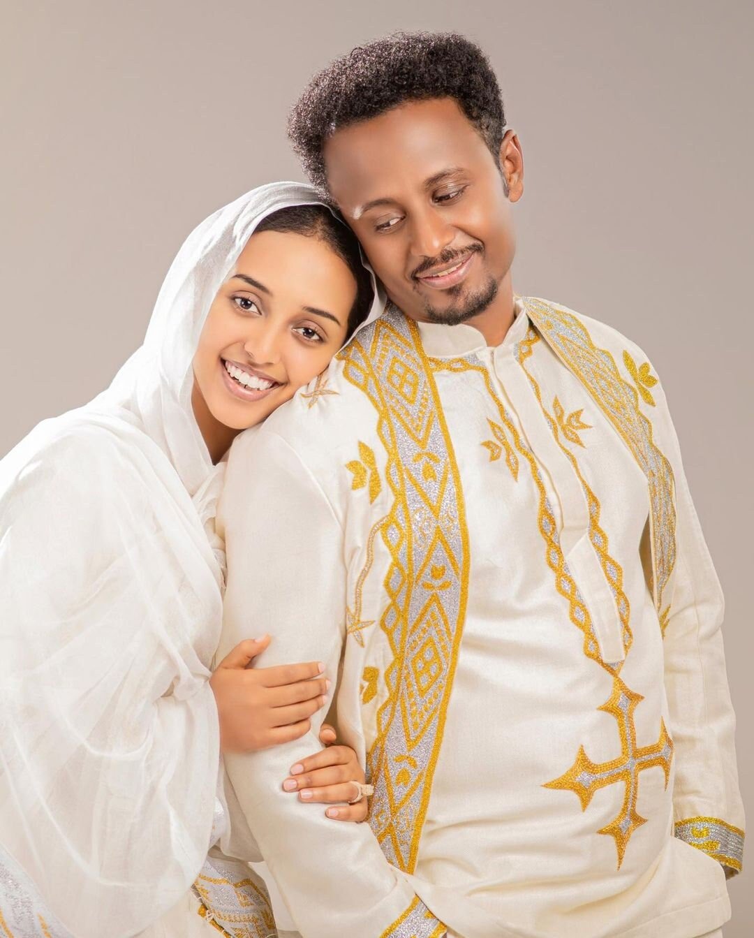 Handwoven Couples Matching Traditional Cloth for Men and Women Wedding Habesha Cloth ሀበሻ
