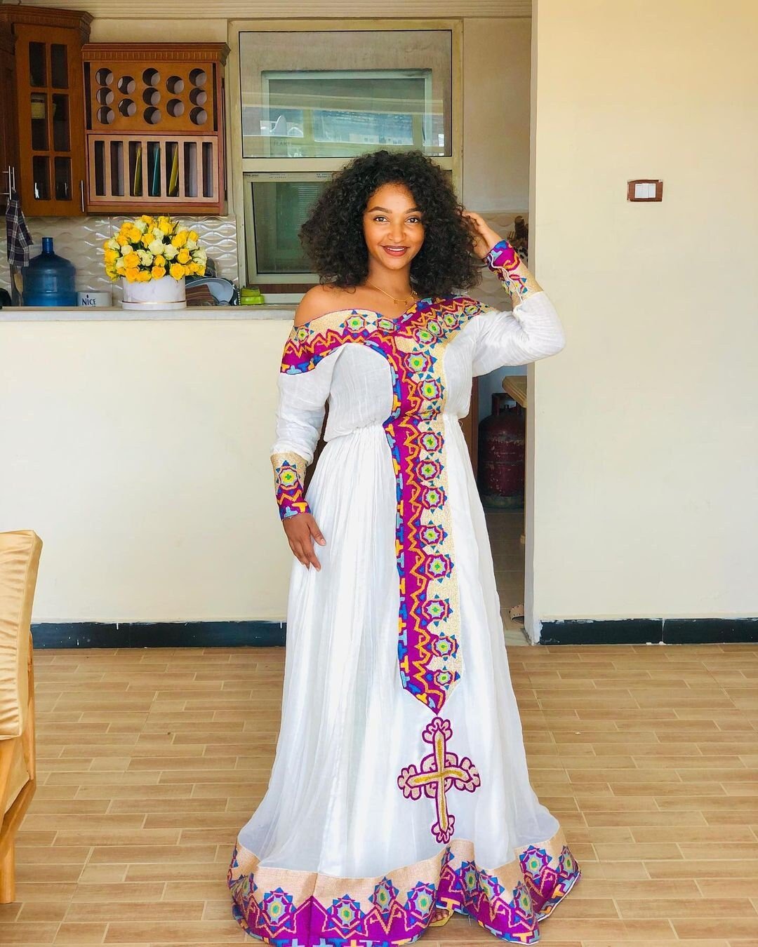 Gorgeous Habesha Kemis Handwoven Habesha Dress Ethiopian Traditional Dress Modern Habesha Libs Eritrean Dress ሀበሻ ቀሚስ ሀበሻ ልብስ