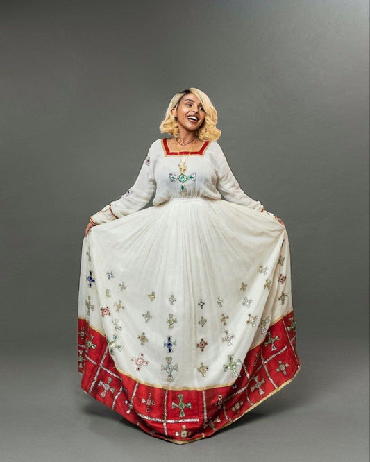 Gorgeous Habesha Kemis Handwoven Habesha Libs Modern Habesha Dress Eritrean Dress ሀበሻ ቀሚስ ሀበሻ ልብስ