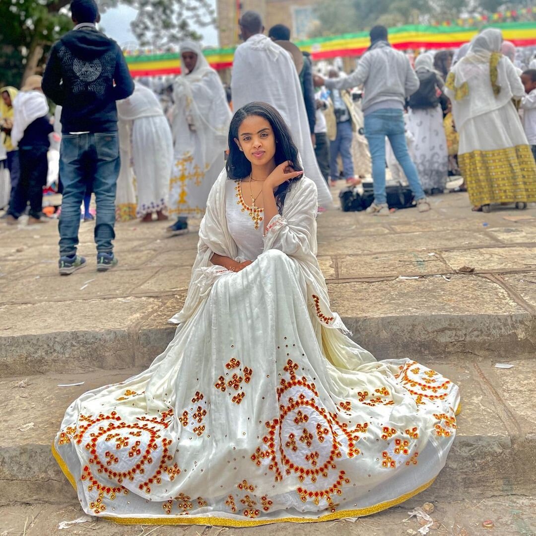 Gorgeous Habesha Dress Handwoven Habesha Kemis Modern Habesha Libs Eritrean Dress ሀበሻ ቀሚስ ሀበሻ ልብስ
