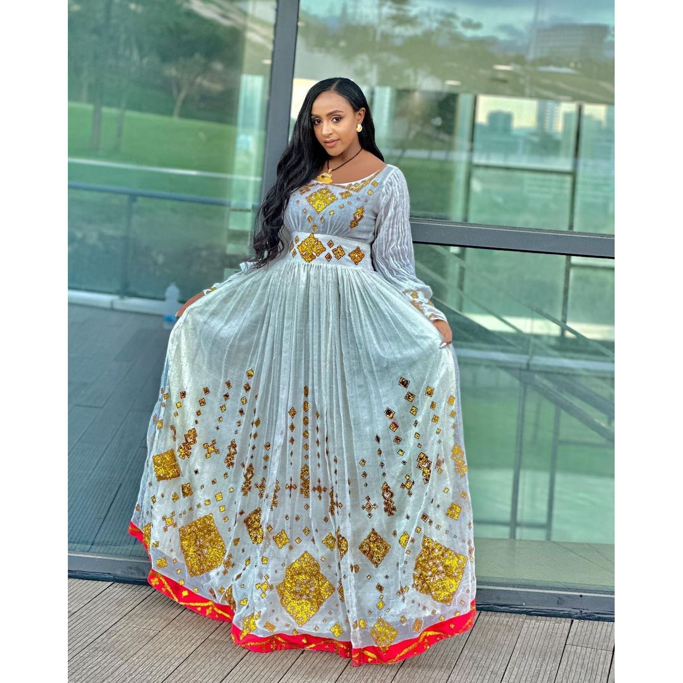 Gorgeous Habesha Dress Handwoven Habesha Kemis Modern Habesha Libs Eritrean Dress ሀበሻ ቀሚስ ሀበሻ ልብስ