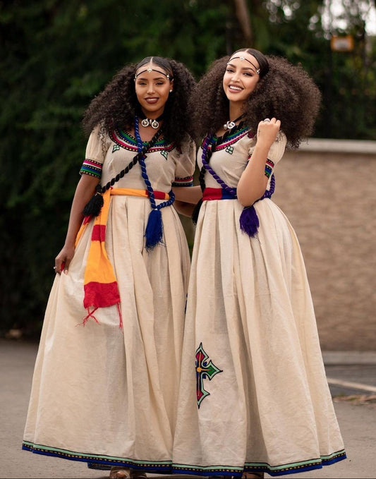 Simple Habesha Dress Handwoven Habesha Kemis Beautiful Habesha Libs Eritrean Dress ሀበሻ ቀሚስ ሀበሻ ልብስ