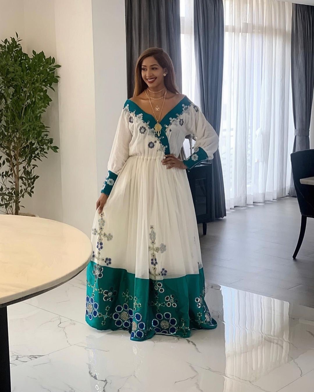 Modern Habesha Dress Handwoven Habesha Kemis Beautiful Habesha Libs Eritrean Dress ሀበሻ ቀሚስ ሀበሻ ልብስ