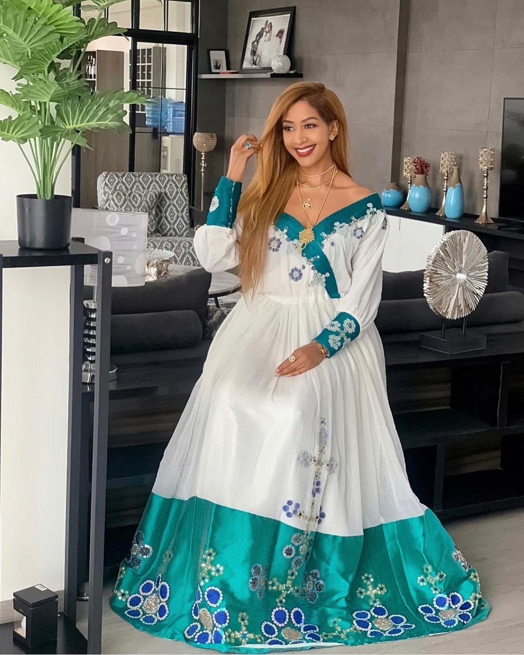 Modern Habesha Dress Handwoven Habesha Kemis Beautiful Habesha Libs Eritrean Dress ሀበሻ ቀሚስ ሀበሻ ልብስ