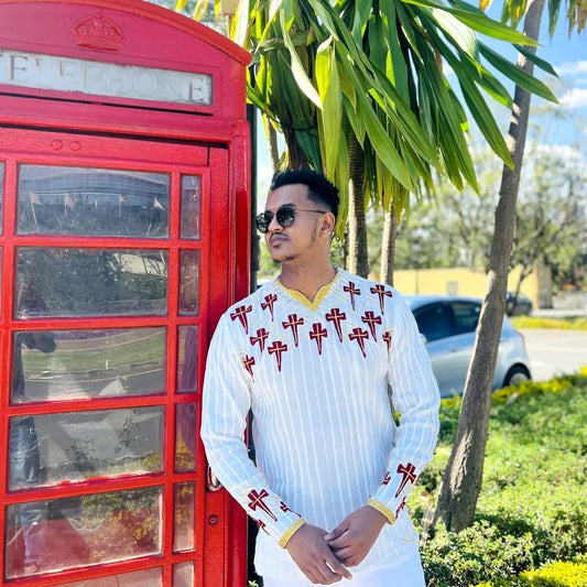 Simple Habesha Shirt For Men Handwoven Habesha Libs Ethiopian Cloth Modern Habesha shirt ሀበሻ