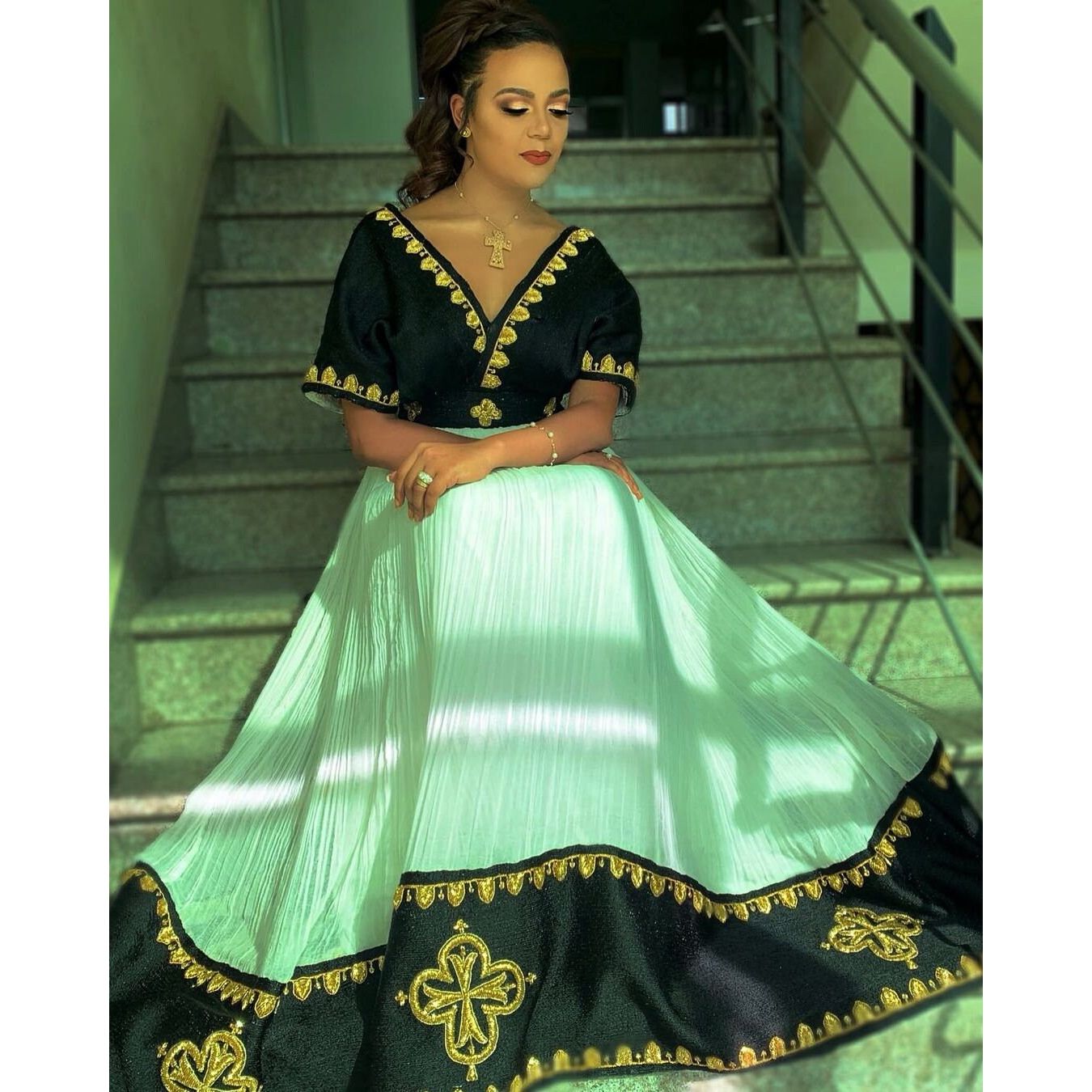 Modern Habesha Dress Handwoven Habesha Kemis Beautiful Habesha Libs Eritrean Dress ሀበሻ ቀሚስ ሀበሻ ልብስ