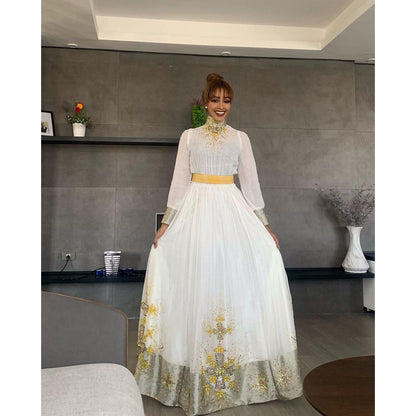 Classy Habesha Dress Handwoven Habesha Kemis Beautiful Habesha Libs Eritrean Dress ሀበሻ ቀሚስ ሀበሻ ልብስ