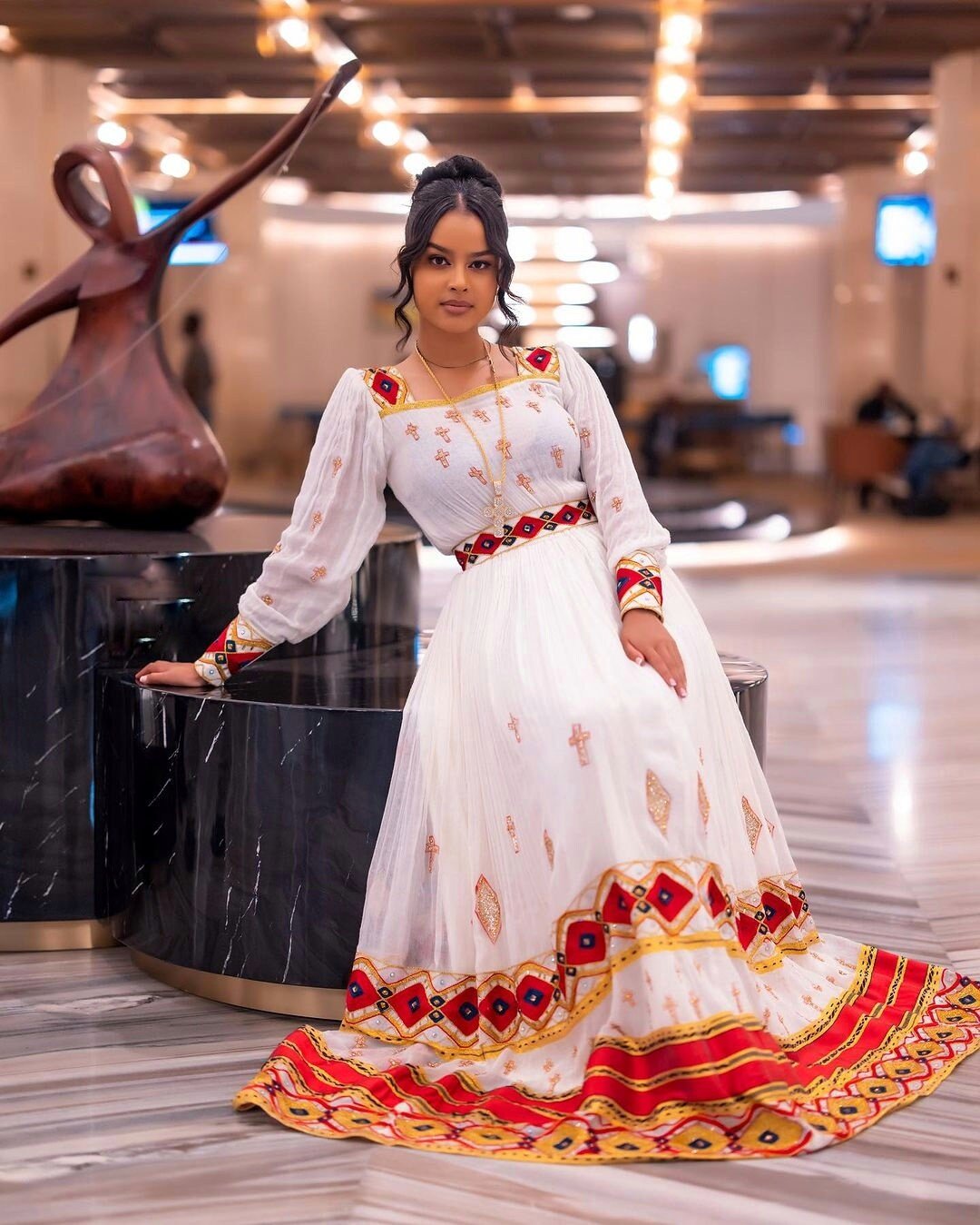 Beautiful Habesha Dress Handwoven Habesha Kemis Modern Traditional Dress Eritrean Dress ሀበሻ ቀሚስ ሀበሻ ልብስ