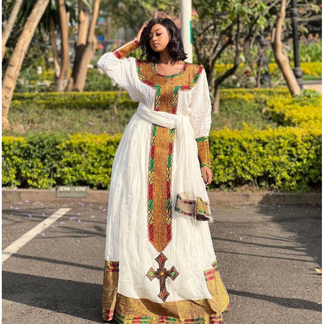 Ethiopian Traditional Dress Modern Habesha Dress Handwoven Habesha Kemis Eritrean Dress ሀበሻ ቀሚስ ሀበሻ ልብስ
