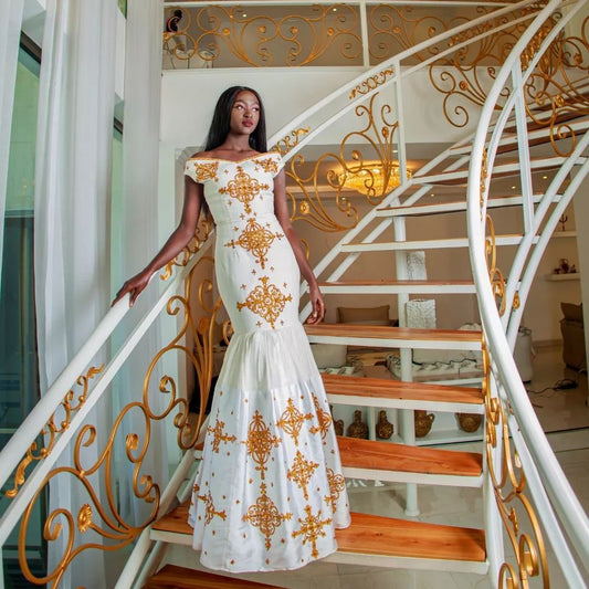 Modern Habesha Kemis Handwoven Habesha Dress Ethiopian Dress Eritrean Dress ሀበሻ ቀሚስ ሀበሻ ልብስ
