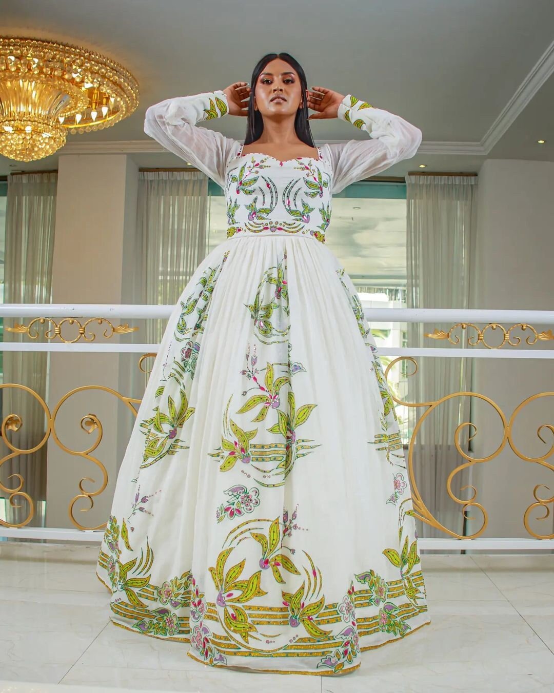 Beautiful Habesha Kemis Handwoven Habesha Dress Ethiopian Traditional Dress Modern Habesha Libs Eritrean Dress ሀበሻ ቀሚስ ሀበሻ ልብስ