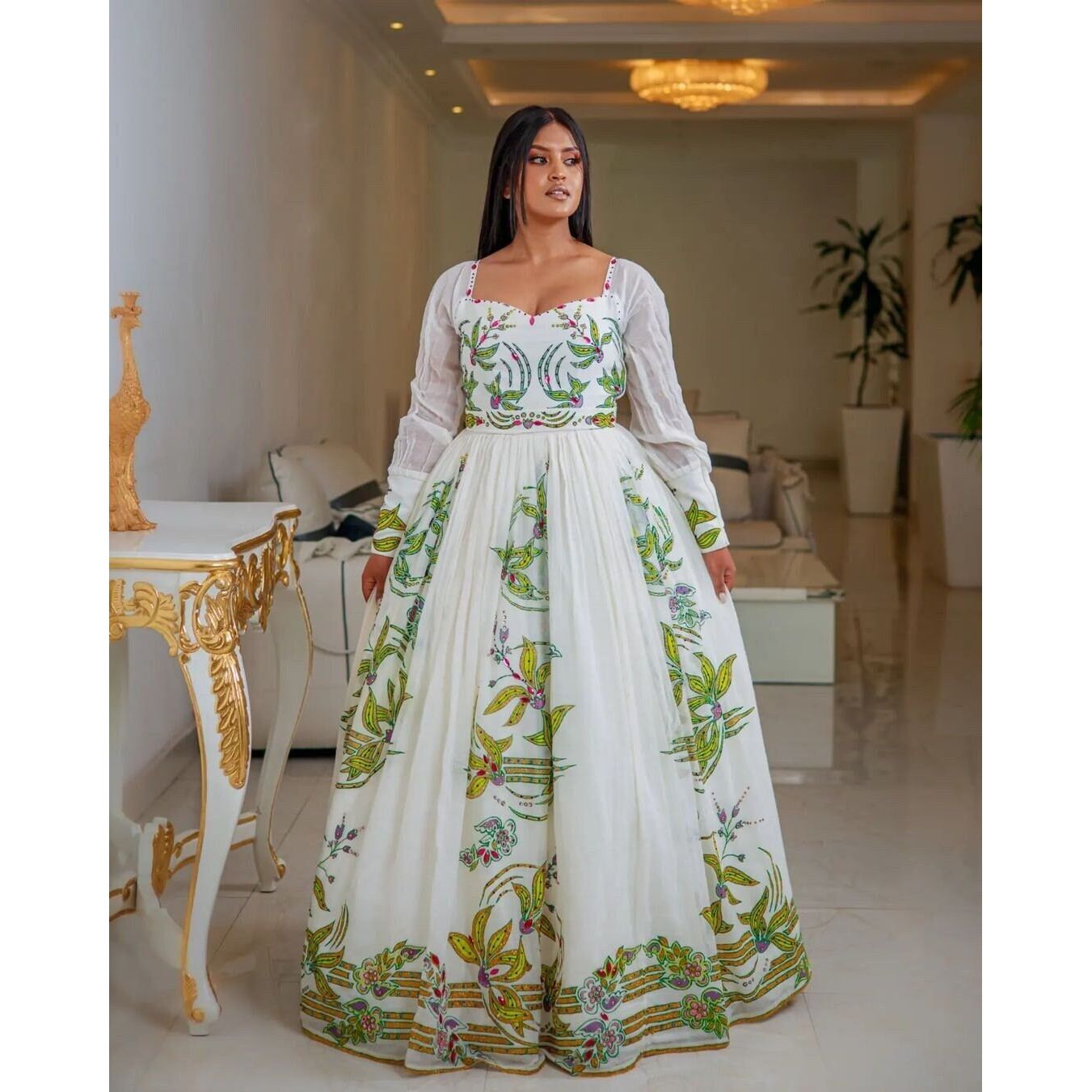 Beautiful Habesha Kemis Handwoven Habesha Dress Ethiopian Traditional Dress Modern Habesha Libs Eritrean Dress ሀበሻ ቀሚስ ሀበሻ ልብስ