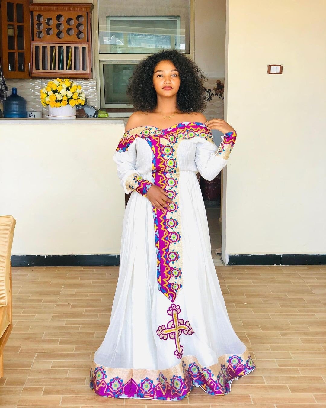 Gorgeous Habesha Kemis Handwoven Habesha Dress Ethiopian Traditional Dress Modern Habesha Libs Eritrean Dress ሀበሻ ቀሚስ ሀበሻ ልብስ