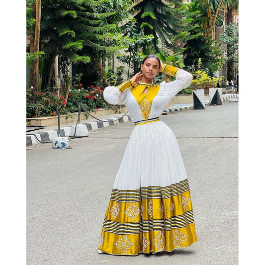 Gorgeous Habesha Dress Ethiopian Traditional Dress Handwoven Habesha Libs Modern Habesha Kemis Eritrean Dress ሀበሻ ቀሚስ ሀበሻ ልብስ