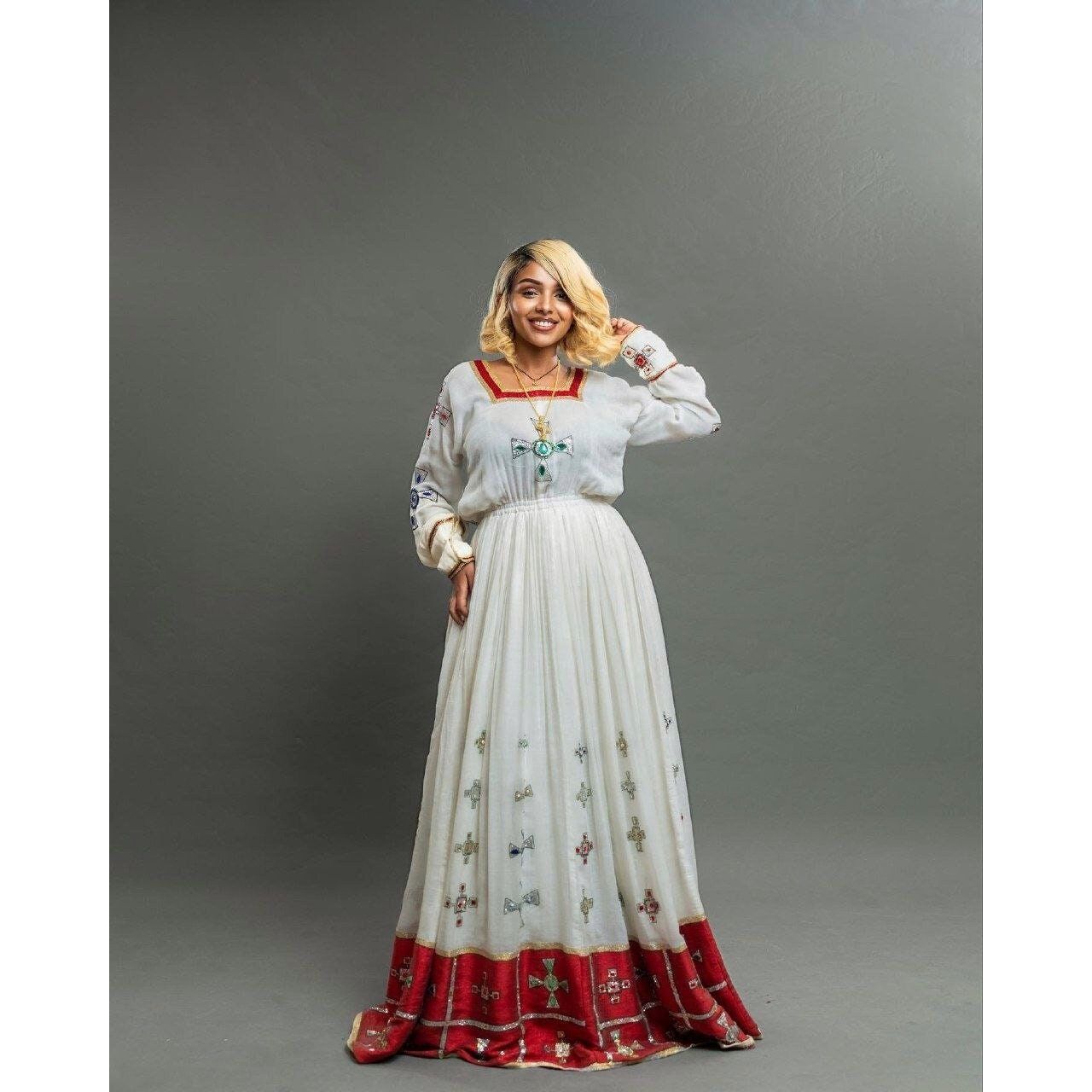 Gorgeous Habesha Kemis Handwoven Habesha Libs Modern Habesha Dress Eritrean Dress ሀበሻ ቀሚስ ሀበሻ ልብስ