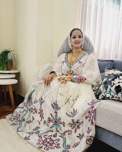 Modern Ethiopian Dress Ethiopian Traditional Dress Womens Dress Habesha Dress Modern Habesha Kemis Eritrean Dress ሀበሻ ቀሚስ ሀበሻ ልብስ
