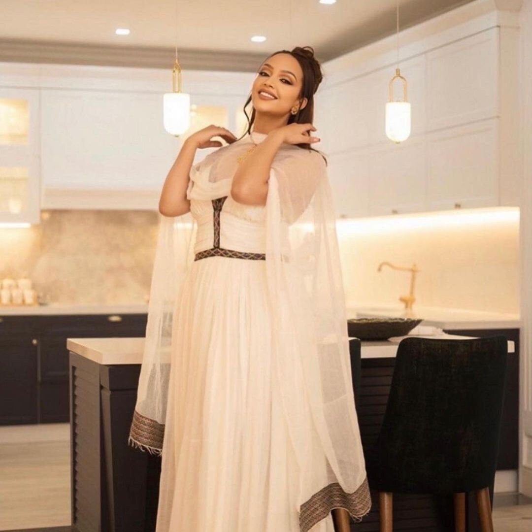 Beautiful Modern Dress Ethiopian Dress Beautiful Habesha Dress Womens Dress Habesha Kemis Eritrean Dress ሀበሻ ቀሚስ ሀበሻ ልብስ