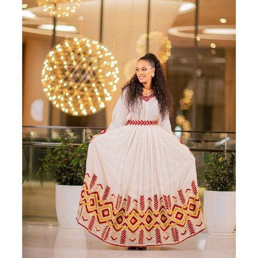 Gorgeous Habesha Libs Handwoven Habesha Kemis Ethiopian Traditional Dress Simple Habesha Dress ሀበሻ ቀሚስ ሀበሻ ልብስ