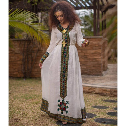 Ethiopian Traditional Dress Habesha Dress Ethiopian Dress Women's Dress Habesha Kemis Eritrean Dress Women's Style ሀበሻ ቀሚስ ሀበሻ ልብስ
