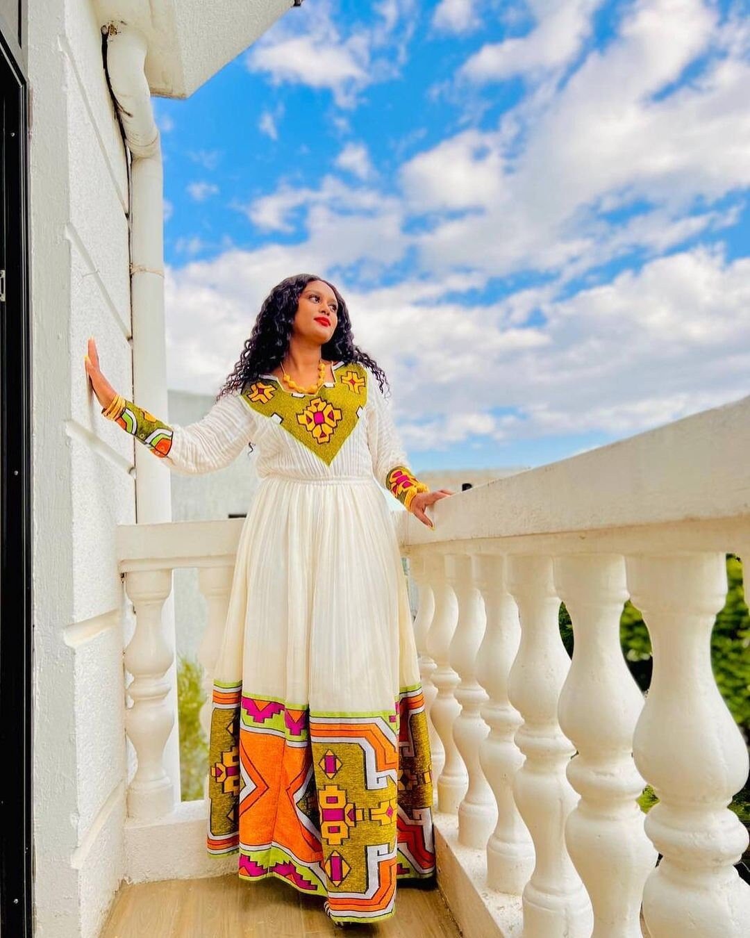 Modern Ethiopian Dress Simple Habesha Dress Women's Dress Habesha Kemis Eritrean Dress Women's Style ሀበሻ ቀሚስ ሀበሻ ልብስ