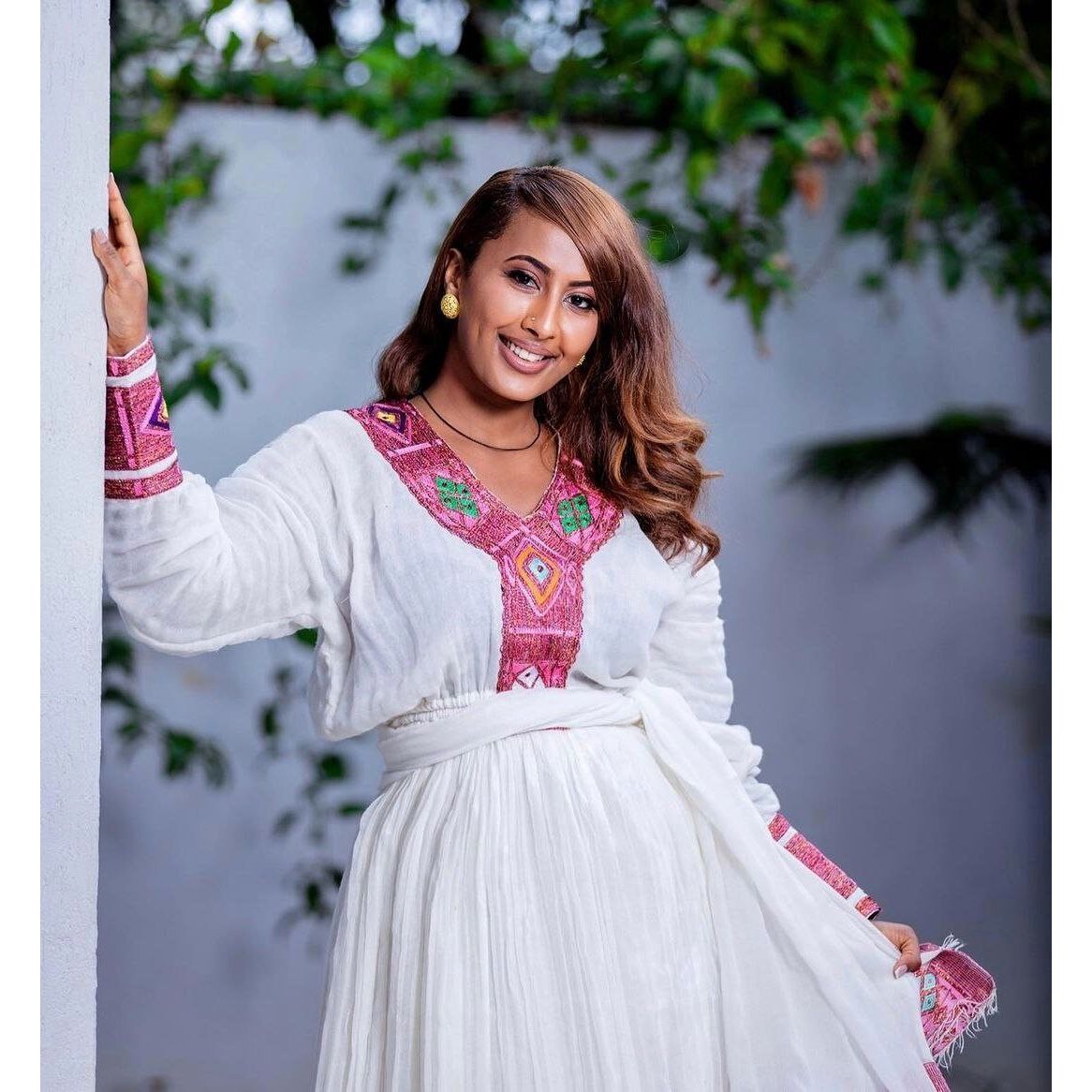 Modern Habesha Kemis Exquisite Habesha Dress Simple Ethiopian Dress Women's Dress Eritrean Dress Women's Style ሀበሻ ቀሚስ ሀበሻ ልብስ