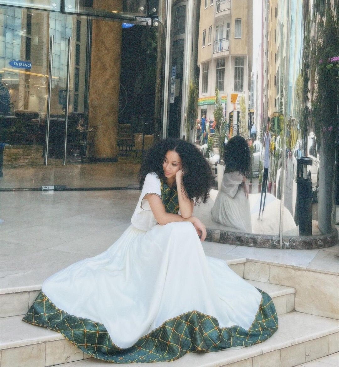 Modern Habesha Dress Ethiopian Traditional Dress Handwoven Habesha Libs Modern Habesha Kemis Eritrean Dress ሀበሻ ቀሚስ ሀበሻ ልብስ