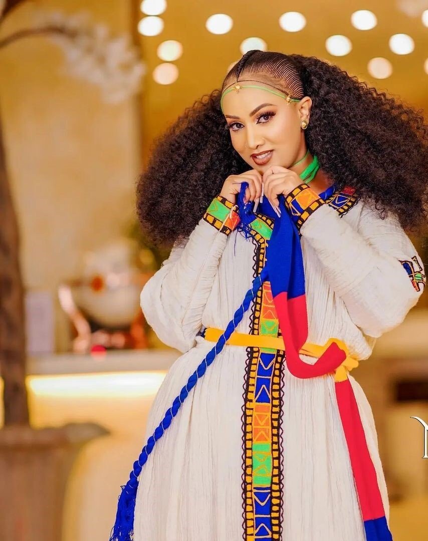 Beautiful Ashenda Dress Traditional Ethiopian Dress Habesha Dress Handwoven Habesha Kemis Eritrean Dress Ashenda Dress ሀበሻ ቀሚስ ሀበሻ ልብስ