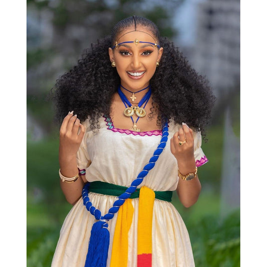 Beautiful Ashenda Dress Ethiopian Traditional Dress Handwoven Habesha Libs Modern Habesha Kemis Eritrean Dress ሀበሻ ቀሚስ ሀበሻ ልብስ