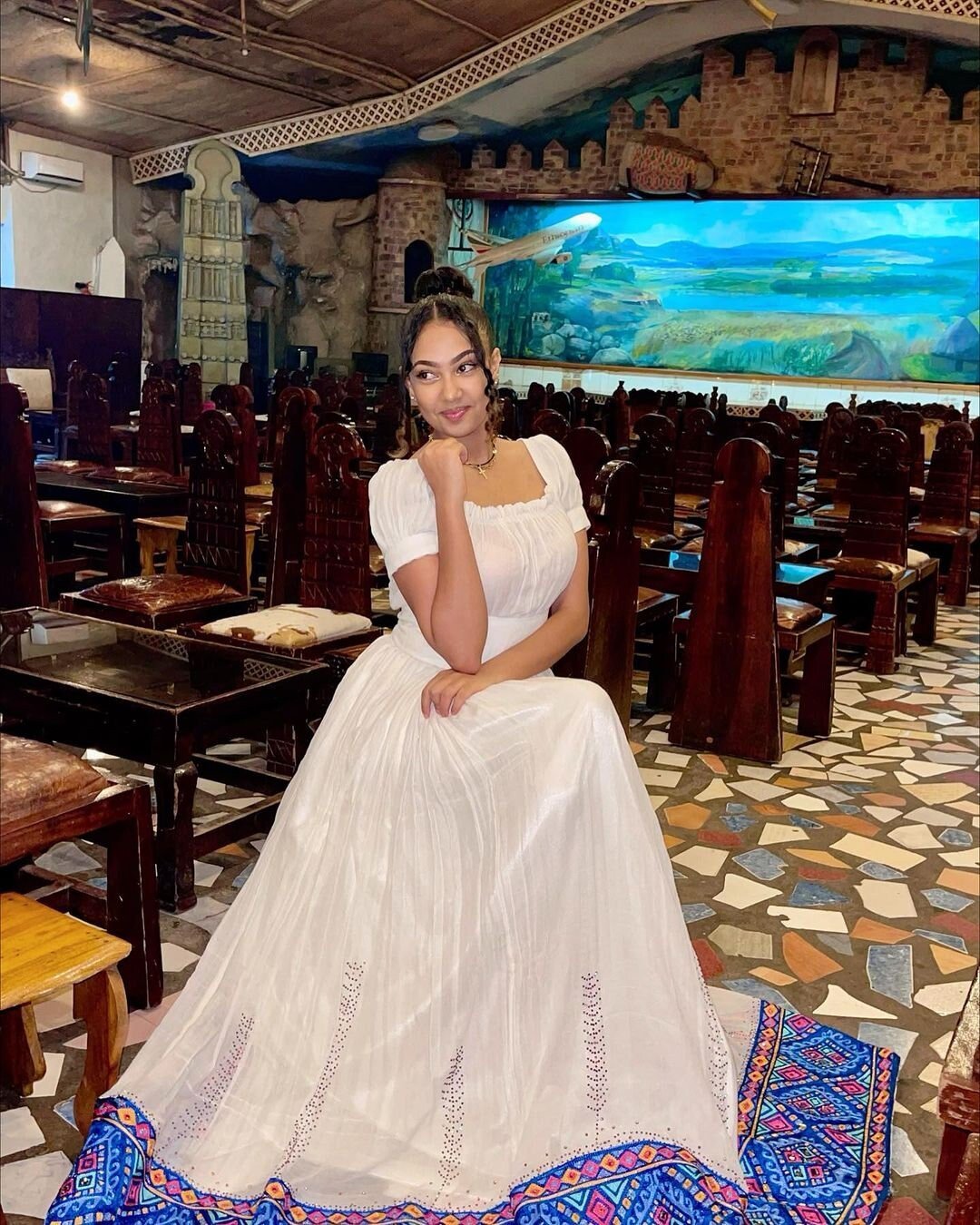 Gorgeous Handwoven Habesha Dress Modern Habesha Kemis Simple Ethiopian Dress Women's Dress Eritrean Dress Women's Style ሀበሻ ቀሚስ ሀበሻ ልብስ