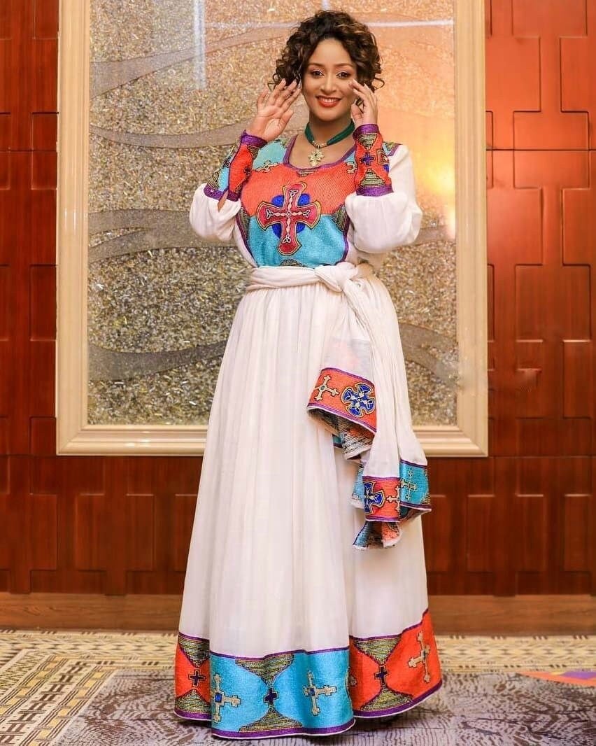 Modern Dress Ethiopian Dress Beautiful Habesha Dress Womens Dress Habesha Kemis Eritrean Dress ሀበሻ ቀሚስ ሀበሻ ልብስ