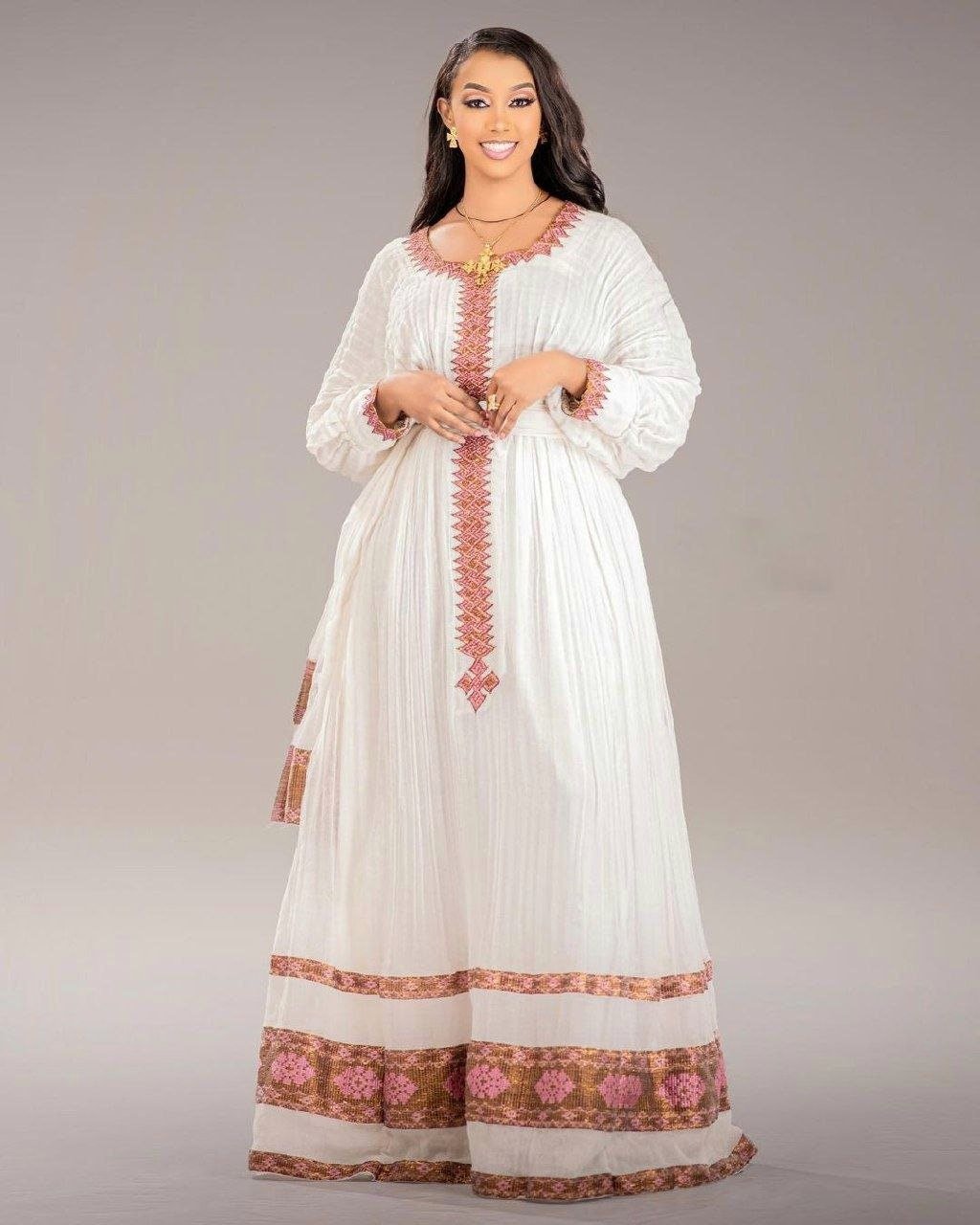 Simple Habesha Dress Ethiopian Dress Beautiful Habesha Dress Womens Dress Habesha Kemis Eritrean Dress ሀበሻ ቀሚስ ሀበሻ ልብስ