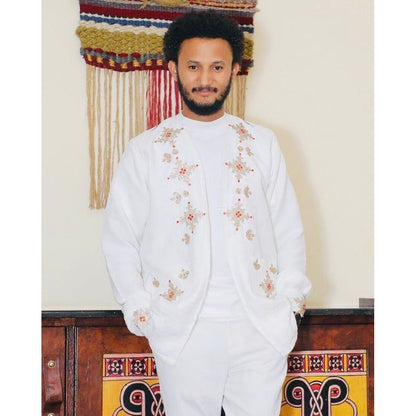 Modern Habesha Shirt for Men Ethiopian Men's Shirt