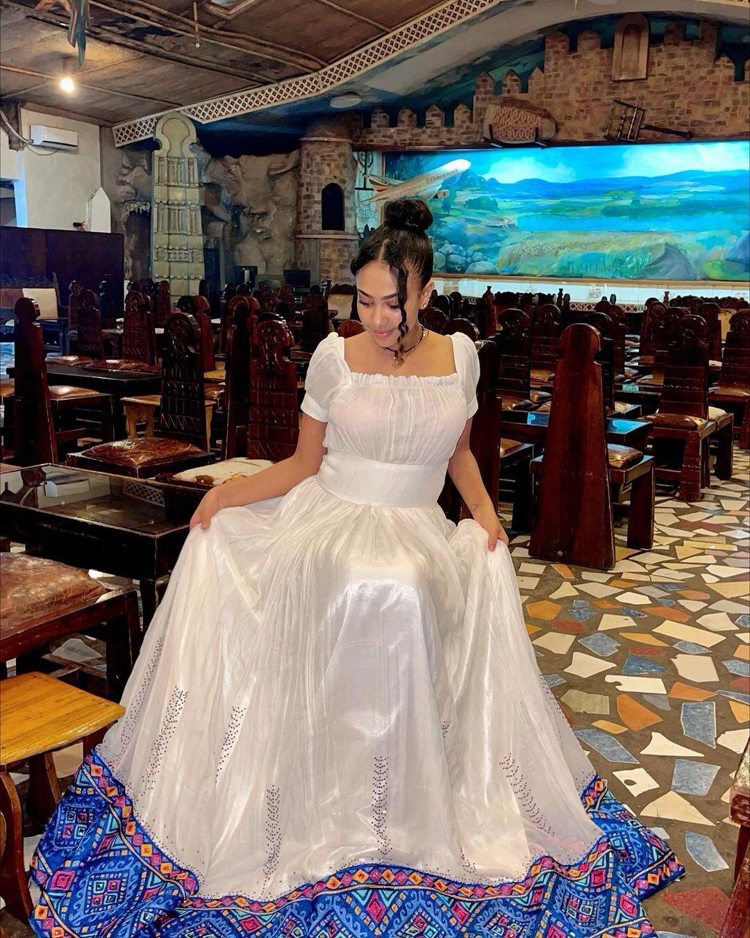 Gorgeous Handwoven Habesha Dress Modern Habesha Kemis Simple Ethiopian Dress Women's Dress Eritrean Dress Women's Style ሀበሻ ቀሚስ ሀበሻ ልብስ
