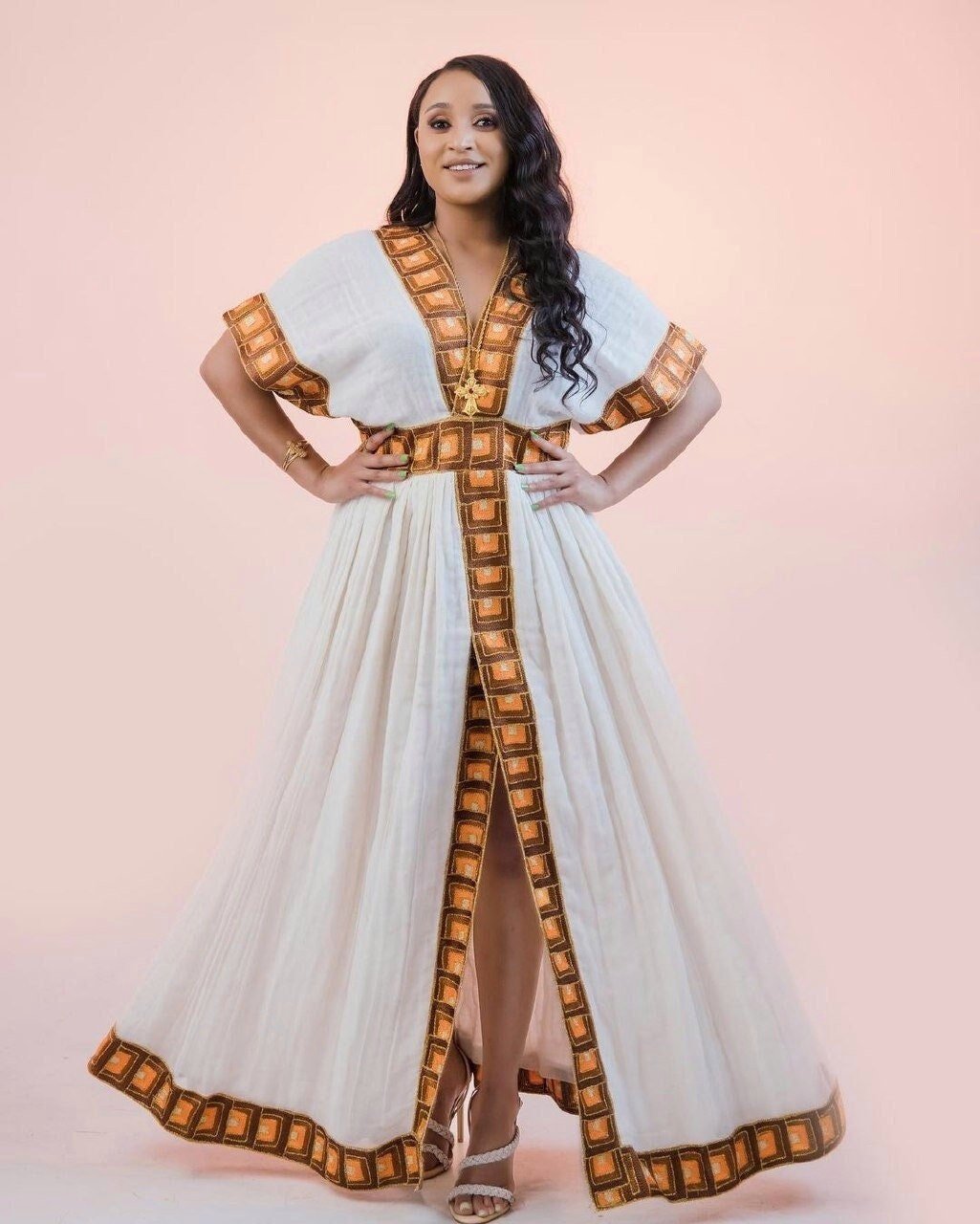 Unique Ethiopian dress Modern habesha kemis design