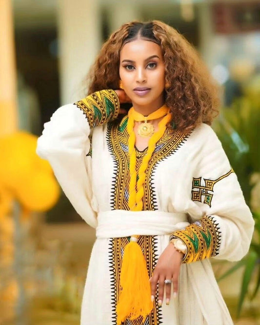 Beautiful Ethiopian Cultural Dress Habesha Dress Modern Habesha Kemis Design Habesha Libs es0094