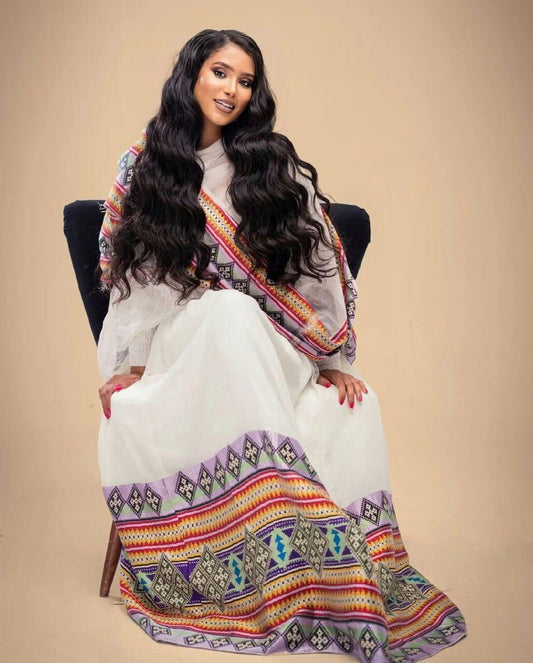 Exquisite Pattern Habesha Dress Modern Habesha Kemis Design Habesha Libs es00121