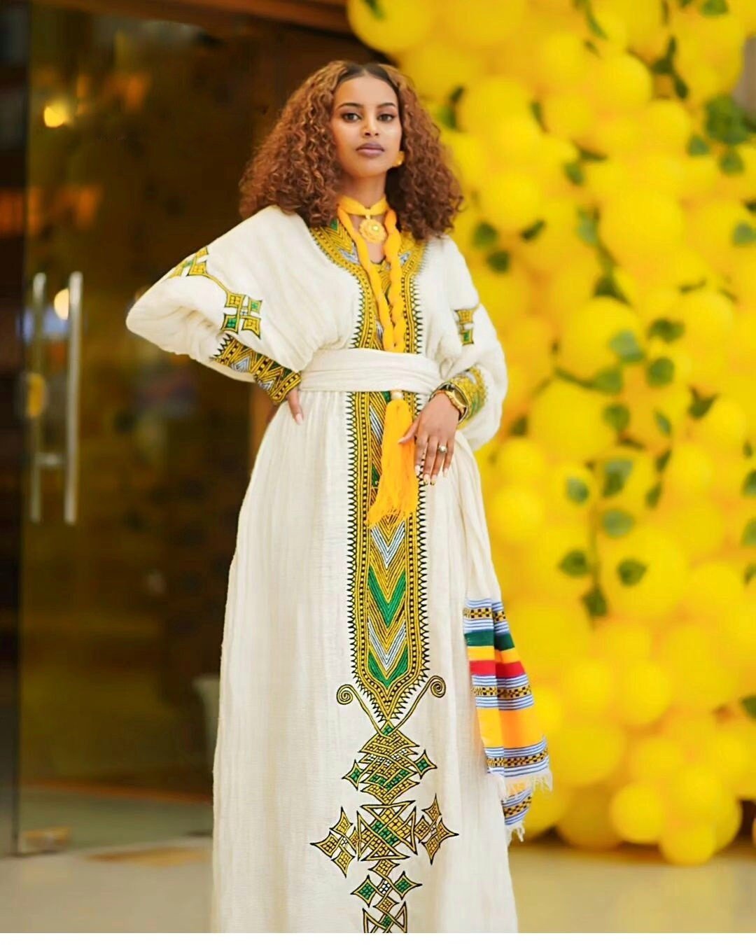 Beautiful Ethiopian Cultural Dress Habesha Dress Modern Habesha Kemis Design Habesha Libs es0094