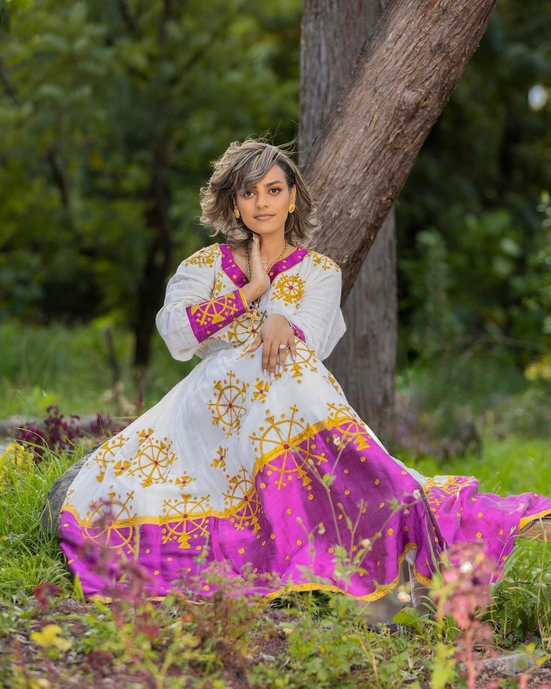 Purple Habesha Dress Design Modern Habesha Kemis Design Habesha Libs es00110